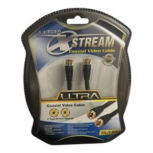Ultra X Stream Coaxial Video Cable 6ft F Type M To F Type M